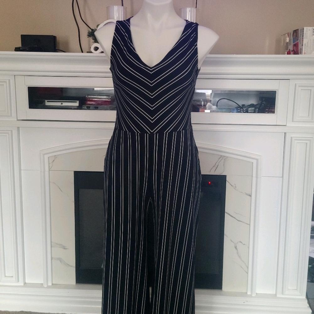 Banana Republic striped jumpsuit NWOT